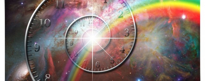 bigstock-spiral-clock-with-rainbow-and-33773150