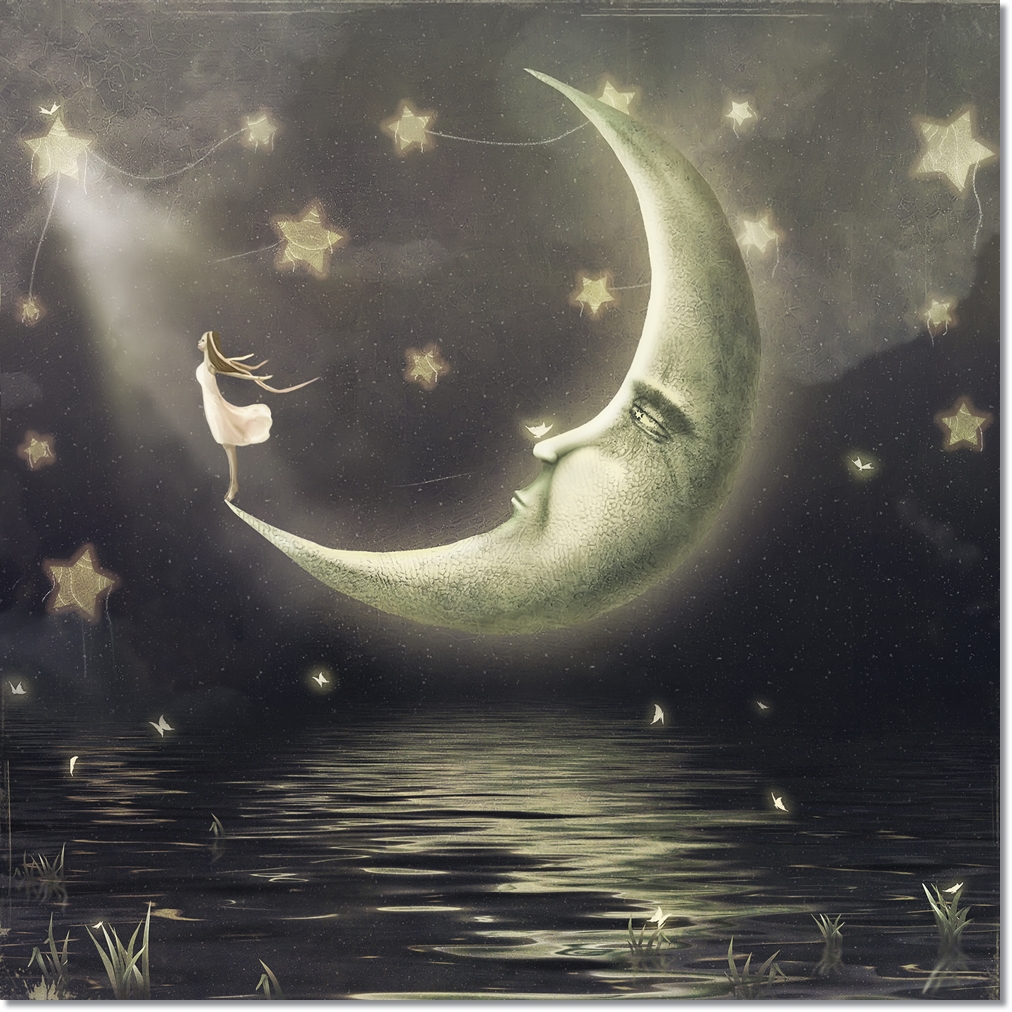 The,Illustration,Shows,The,Girl,Who,Admires,The,Star,Sky