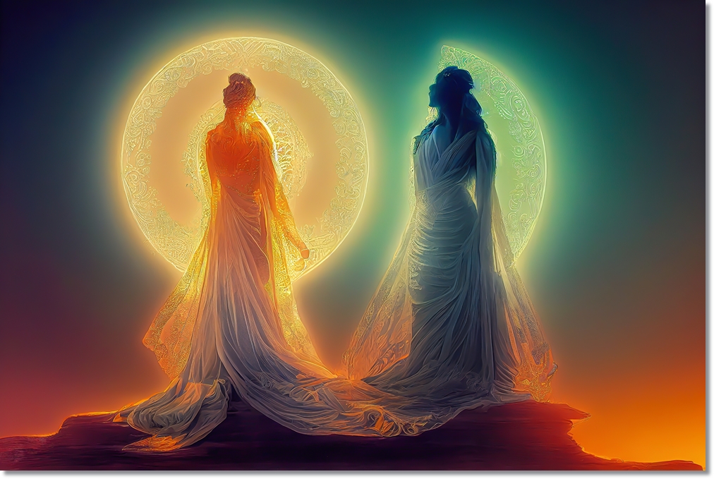 God,Of,Sound,Waves,Yoga,Mediation,Standing,Next,To,His