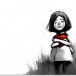 Digital,Painting,Of,Girl,Crying,With,Red,Heart,,Acrylic,Sketched
